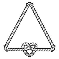 Nautical Knot and Rope Art Illustration for Custom Projects vector