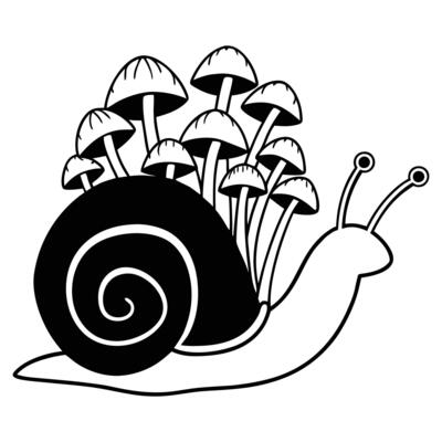 Detailed Snail Animal Illustration for Graphic Design