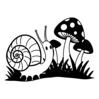 Unique Snail Animal Design for Custom Artwork vector