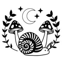 Creative Snail Animal Design for Artistic Creation vector