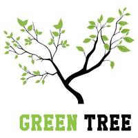 Stylized Bonsai Tree Logo with an Artistic Abstract Twist vector