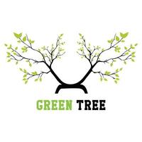 Unique Abstract Tree Logo Representing Balance and Serenity vector