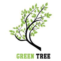 Minimalist Bonsai Tree Logo with Abstract Artistic Flair vector