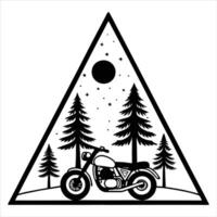 Action-Packed Motorcycle Biker Scene Illustration for Artwork vector