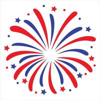 Fireworks Spark Illustration for 4th of July Display vector