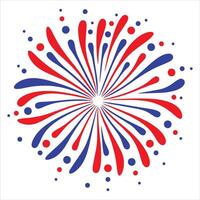 Fireworks Spark Illustration for 4th of July Celebration vector