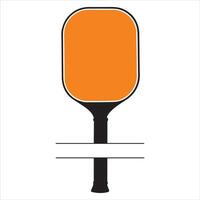Pickle Racket with Ball Illustration vector