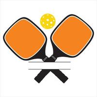 Pickleball Racket in Mid-Swing Illustration vector