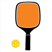 Pickle Racket with a Ball in Flight vector