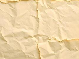 Crumpled paper background with creases photo