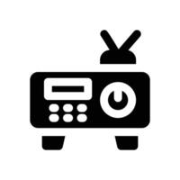 radio glyph icon. Strong and solid icon for websites, mobile interfaces, presentations, and visual branding. High quality and easy to edit. vector