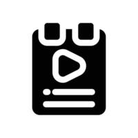 poster glyph icon. Strong and solid icon for websites, mobile interfaces, presentations, and visual branding. High quality and easy to edit. vector