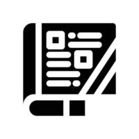 magazine glyph icon. Strong and solid icon for websites, mobile interfaces, presentations, and visual branding. High quality and easy to edit. vector
