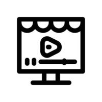 advertising line icon. Clean and minimalist icon for websites, mobile apps, presentations, and logos. Fully scalable and customizable for any project. vector