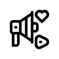 social media marketing line icon. Clean and minimalist icon for websites, mobile apps, presentations, and logos. Fully scalable and customizable for any project. vector