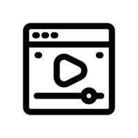 web browser line icon. Clean and minimalist icon for websites, mobile apps, presentations, and logos. Fully scalable and customizable for any project. vector