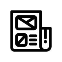 news line icon. Clean and minimalist icon for websites, mobile apps, presentations, and logos. Fully scalable and customizable for any project. vector