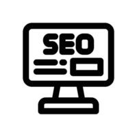 seo line icon. Clean and minimalist icon for websites, mobile apps, presentations, and logos. Fully scalable and customizable for any project. vector