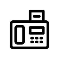 telephone line icon. Clean and minimalist icon for websites, mobile apps, presentations, and logos. Fully scalable and customizable for any project. vector