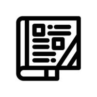 magazine line icon. Clean and minimalist icon for websites, mobile apps, presentations, and logos. Fully scalable and customizable for any project. vector