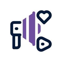 social media marketing dual tone icon. Sleek and modern icon for websites, mobile apps, marketing materials, and corporate design. Fully scalable and ready to use. vector