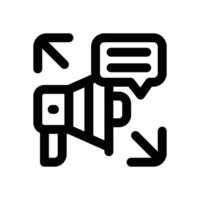 promotion line icon. Clean and minimalist icon for websites, mobile apps, presentations, and logos. Fully scalable and customizable for any project. vector