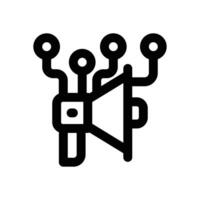 viral marketing line icon. Clean and minimalist icon for websites, mobile apps, presentations, and logos. Fully scalable and customizable for any project. vector
