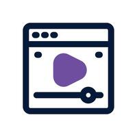 web browser dual tone icon. Sleek and modern icon for websites, mobile apps, marketing materials, and corporate design. Fully scalable and ready to use. vector