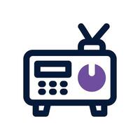 radio dual tone icon. Sleek and modern icon for websites, mobile apps, marketing materials, and corporate design. Fully scalable and ready to use. vector