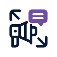 promotion dual tone icon. Sleek and modern icon for websites, mobile apps, marketing materials, and corporate design. Fully scalable and ready to use. vector
