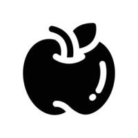 apple glyph icon. Strong and solid icon for websites, mobile interfaces, presentations, and visual branding. High quality and easy to edit. vector