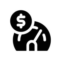 performance glyph icon. Strong and solid icon for websites, mobile interfaces, presentations, and visual branding. High quality and easy to edit. vector
