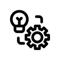 implementation line icon. Clean and minimalist icon for websites, mobile apps, presentations, and logos. Fully scalable and customizable for any project. vector