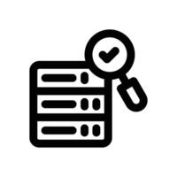 data integrity line icon. Clean and minimalist icon for websites, mobile apps, presentations, and logos. Fully scalable and customizable for any project. vector