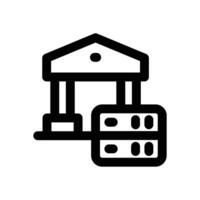 data governance line icon. Clean and minimalist icon for websites, mobile apps, presentations, and logos. Fully scalable and customizable for any project. vector