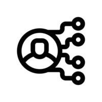 organization line icon. Clean and minimalist icon for websites, mobile apps, presentations, and logos. Fully scalable and customizable for any project. vector