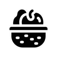 fruit glyph icon. Strong and solid icon for websites, mobile interfaces, presentations, and visual branding. High quality and easy to edit. vector