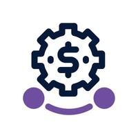 management dual tone icon. Sleek and modern icon for websites, mobile apps, marketing materials, and corporate design. Fully scalable and ready to use. vector