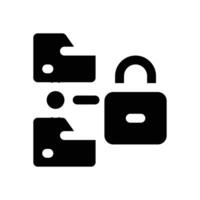 file access glyph icon. Strong and solid icon for websites, mobile interfaces, presentations, and visual branding. High quality and easy to edit. vector