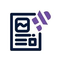 release dual tone icon. Sleek and modern icon for websites, mobile apps, marketing materials, and corporate design. Fully scalable and ready to use. vector