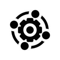 system integration glyph icon. Strong and solid icon for websites, mobile interfaces, presentations, and visual branding. High quality and easy to edit. vector