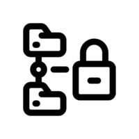 file access line icon. Clean and minimalist icon for websites, mobile apps, presentations, and logos. Fully scalable and customizable for any project. vector