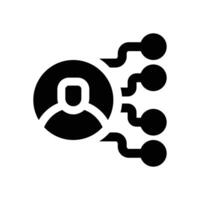 organization glyph icon. Strong and solid icon for websites, mobile interfaces, presentations, and visual branding. High quality and easy to edit. vector