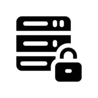 data security glyph icon. Strong and solid icon for websites, mobile interfaces, presentations, and visual branding. High quality and easy to edit. vector