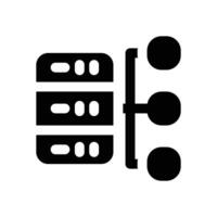 data network glyph icon. Strong and solid icon for websites, mobile interfaces, presentations, and visual branding. High quality and easy to edit. vector