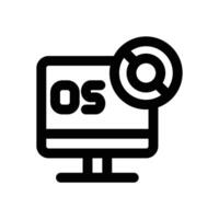operational system line icon. Clean and minimalist icon for websites, mobile apps, presentations, and logos. Fully scalable and customizable for any project. vector