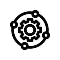 system integration line icon. Clean and minimalist icon for websites, mobile apps, presentations, and logos. Fully scalable and customizable for any project. vector