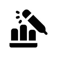 statistic glyph icon. Strong and solid icon for websites, mobile interfaces, presentations, and visual branding. High quality and easy to edit. vector