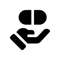 capsule glyph icon. Strong and solid icon for websites, mobile interfaces, presentations, and visual branding. High quality and easy to edit. vector