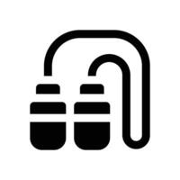jumping rope glyph icon. Strong and solid icon for websites, mobile interfaces, presentations, and visual branding. High quality and easy to edit. vector